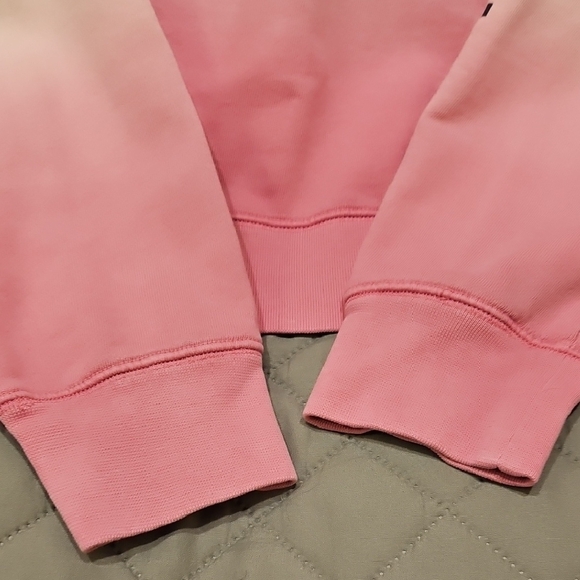 Peloton Women's Pink and White Ombre Half Zip Sweatshirt - Picture 12 of 16